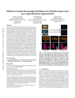 Diffusion-Guided Knowledge Distillation for Weakly-Supervised Low-Light Semantic Segmentation