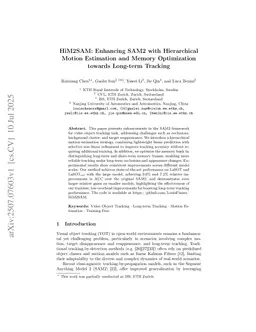 HiM2SAM: Enhancing SAM2 with Hierarchical Motion Estimation and Memory Optimization towards Long-term Tracking