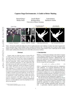 Capture Stage Matting: Challenges, Approaches, and Solutions for Offline and Real-Time Processing