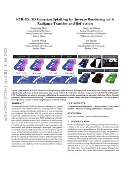 RTR-GS: 3D Gaussian Splatting for Inverse Rendering with Radiance Transfer and Reflection