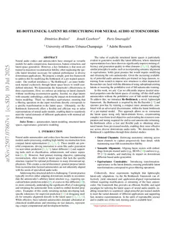 Re-Bottleneck: Latent Re-Structuring for Neural Audio Autoencoders