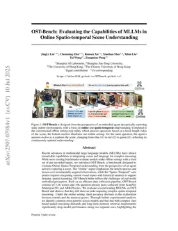 OST-Bench: Evaluating the Capabilities of MLLMs in Online Spatio-temporal Scene Understanding