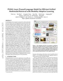 PUMA: Layer-Pruned Language Model for Efficient Unified Multimodal Retrieval with Modality-Adaptive Learning