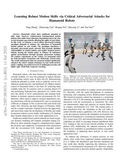 Keep on Going: Learning Robust Humanoid Motion Skills via Selective Adversarial Training