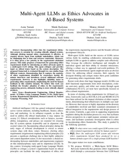 Multi-Agent LLMs as Ethics Advocates for AI-Based Systems