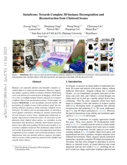 InstaScene: Towards Complete 3D Instance Decomposition and Reconstruction from Cluttered Scenes