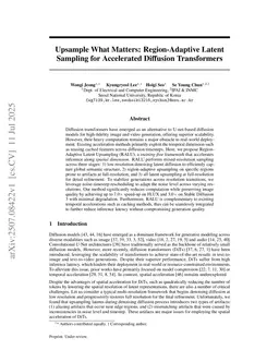 Upsample What Matters: Region-Adaptive Latent Sampling for Accelerated Diffusion Transformers