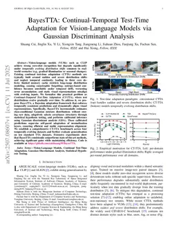 BayesTTA: Continual-Temporal Test-Time Adaptation for Vision-Language Models via Gaussian Discriminant Analysis