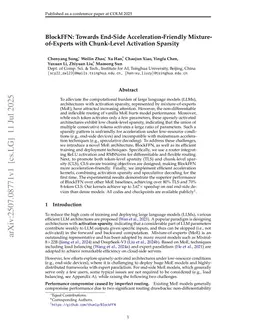 BlockFFN: Towards End-Side Acceleration-Friendly Mixture-of-Experts with Chunk-Level Activation Sparsity