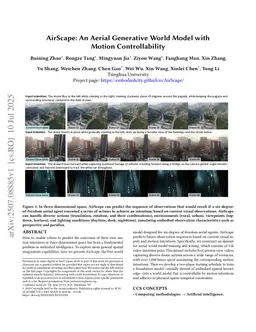 AirScape: An Aerial Generative World Model with Motion Controllability