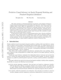 Predictive Causal Inference via Spatio-Temporal Modeling and Penalized Empirical Likelihood