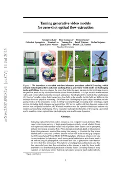Taming generative video models for zero-shot optical flow extraction