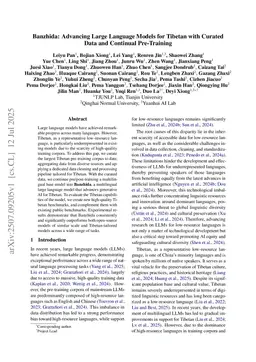 Advancing Large Language Models for Tibetan with Curated Data and Continual Pre-Training