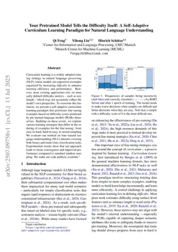 Your Pretrained Model Tells the Difficulty Itself: A Self-Adaptive Curriculum Learning Paradigm for Natural Language Understanding