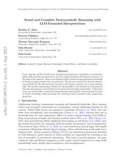 Sound and Complete Neurosymbolic Reasoning with LLM-Grounded Interpretations