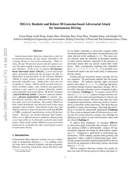3DGAA: Realistic and Robust 3D Gaussian-based Adversarial Attack for Autonomous Driving