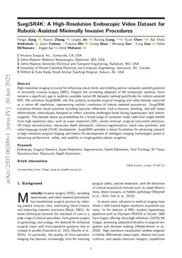 SurgiSR4K: A High-Resolution Endoscopic Video Dataset for Robotic-Assisted Minimally Invasive Procedures