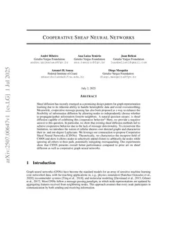 Cooperative Sheaf Neural Networks