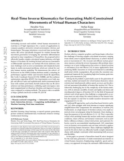 JAX-IK: Real-Time Inverse Kinematics for Generating Multi-Constrained Movements of Virtual Human Characters