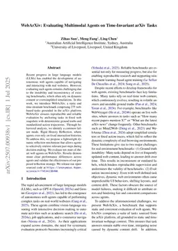 WebArXiv: Evaluating Multimodal Agents on Time-Invariant arXiv Tasks