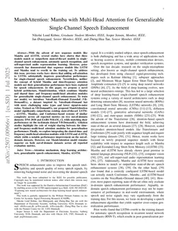 MambAttention: Mamba with Multi-Head Attention for Generalizable Single-Channel Speech Enhancement