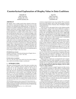 Counterfactual Explanation of Shapley Value in Data Coalitions