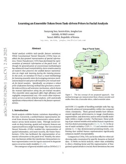 Learning an Ensemble Token from Task-driven Priors in Facial Analysis
