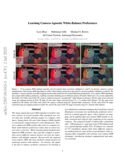 Learning Camera-Agnostic White-Balance Preferences