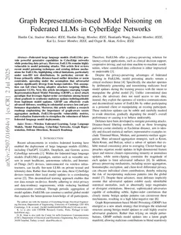 Graph Representation-based Model Poisoning on Federated Large Language Models
