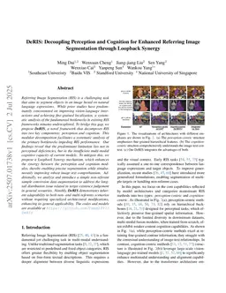 DeRIS: Decoupling Perception and Cognition for Enhanced Referring Image Segmentation through Loopback Synergy