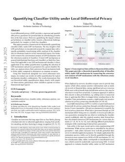 Quantifying Classifier Utility under Local Differential Privacy