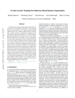 No time to train! Training-Free Reference-Based Instance Segmentation