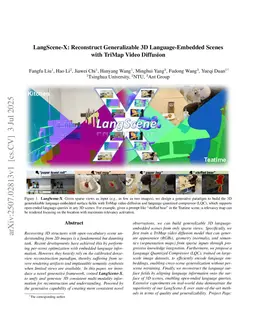 LangScene-X: Reconstruct Generalizable 3D Language-Embedded Scenes with TriMap Video Diffusion