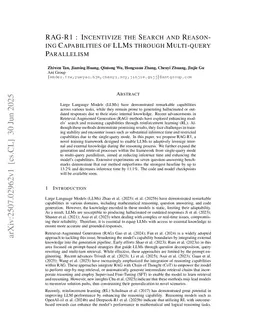 RAG-R1: Incentivizing the Search and Reasoning Capabilities of LLMs through Multi-query Parallelism