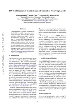 PDFMathTranslate: Scientific Document Translation Preserving Layouts