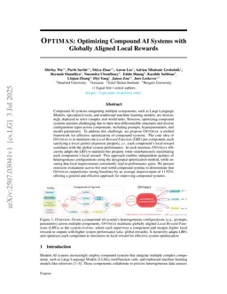 Optimas: Optimizing Compound AI Systems with Globally Aligned Local Rewards