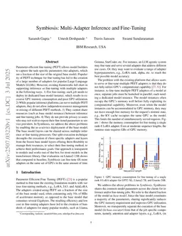 Symbiosis: Multi-Adapter Inference and Fine-Tuning