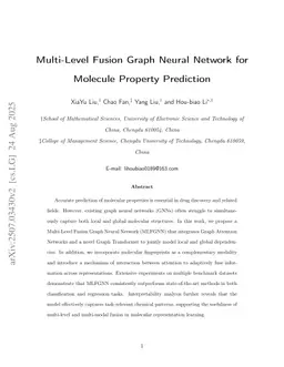 Multi-Level Fusion Graph Neural Network for Molecule Property Prediction