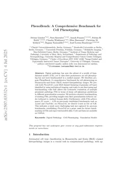 PhenoBench: A Comprehensive Benchmark for Cell Phenotyping