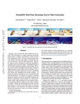 StreamDiT: Real-Time Streaming Text-to-Video Generation