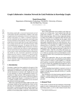 Graph Collaborative Attention Network for Link Prediction in Knowledge Graphs