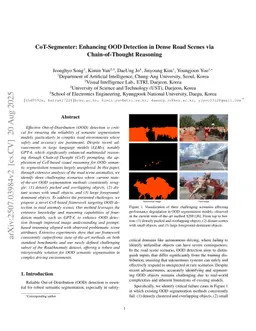 CoT-Segmenter: Enhancing OOD Detection in Dense Road Scenes via Chain-of-Thought Reasoning