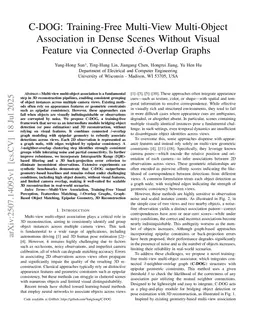 C-DOG: Multi-View Multi-instance Feature Association Using Connected δ-Overlap Graphs