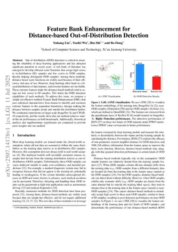Feature Bank Enhancement for Distance-based Out-of-Distribution Detection