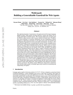 WebGuard: Building a Generalizable Guardrail for Web Agents