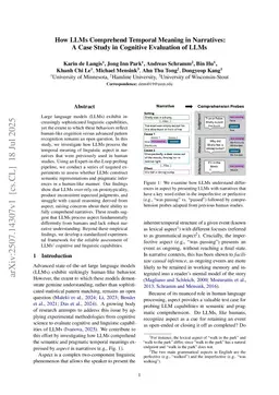 How LLMs Comprehend Temporal Meaning in Narratives: A Case Study in Cognitive Evaluation of LLMs