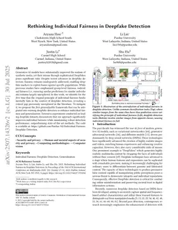 Rethinking Individual Fairness in Deepfake Detection