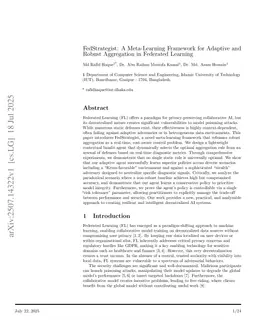 FedStrategist: A Meta-Learning Framework for Adaptive and Robust Aggregation in Federated Learning