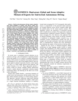 GEMINUS: Dual-aware Global and Scene-Adaptive Mixture-of-Experts for End-to-End Autonomous Driving