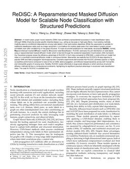 ReDiSC: A Reparameterized Masked Diffusion Model for Scalable Node Classification with Structured Predictions